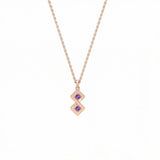 Semper Infiniti Grand Amethyst Pendant Rose Gold