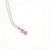 Semper Infiniti Grand Amethyst Pendant Rose Gold