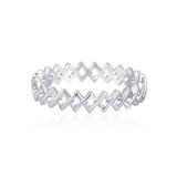Semper Invicta Ring Slim White Gold