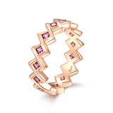 Semper Invicta Amethyst Ring Rose Gold