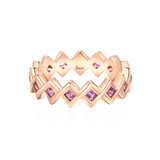 Semper Invicta Amethyst Ring Rose Gold