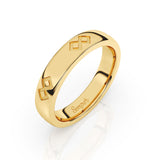 Semper Fidelis Ring Slim Yellow Gold