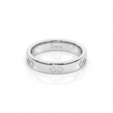 Semper Fidelis Ring Slim White Gold