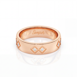 Semper Fidelis Diamond Ring Rose Gold