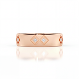 Semper Fidelis Diamond Ring Rose Gold