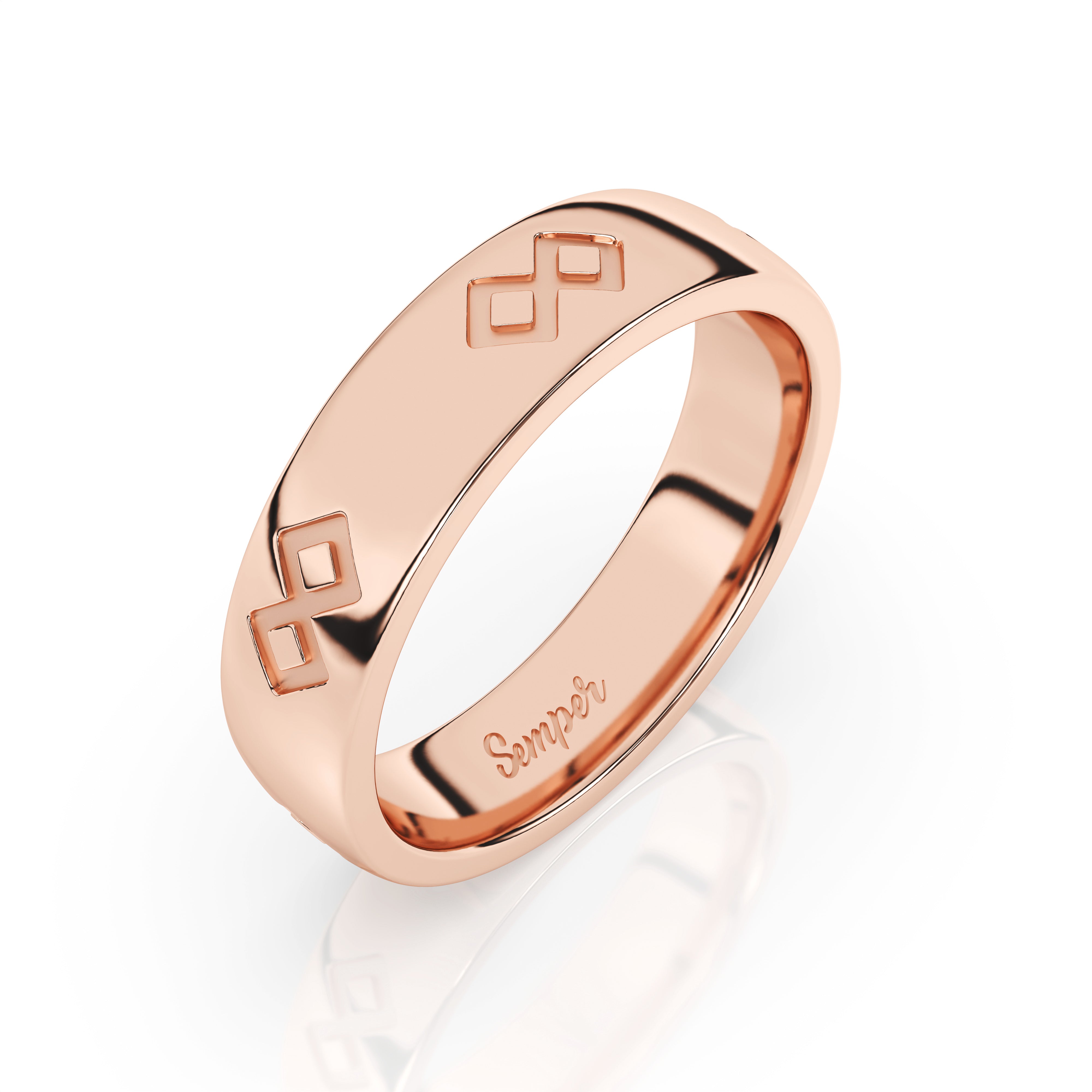 Semper Fidelis Ring Rose Gold
