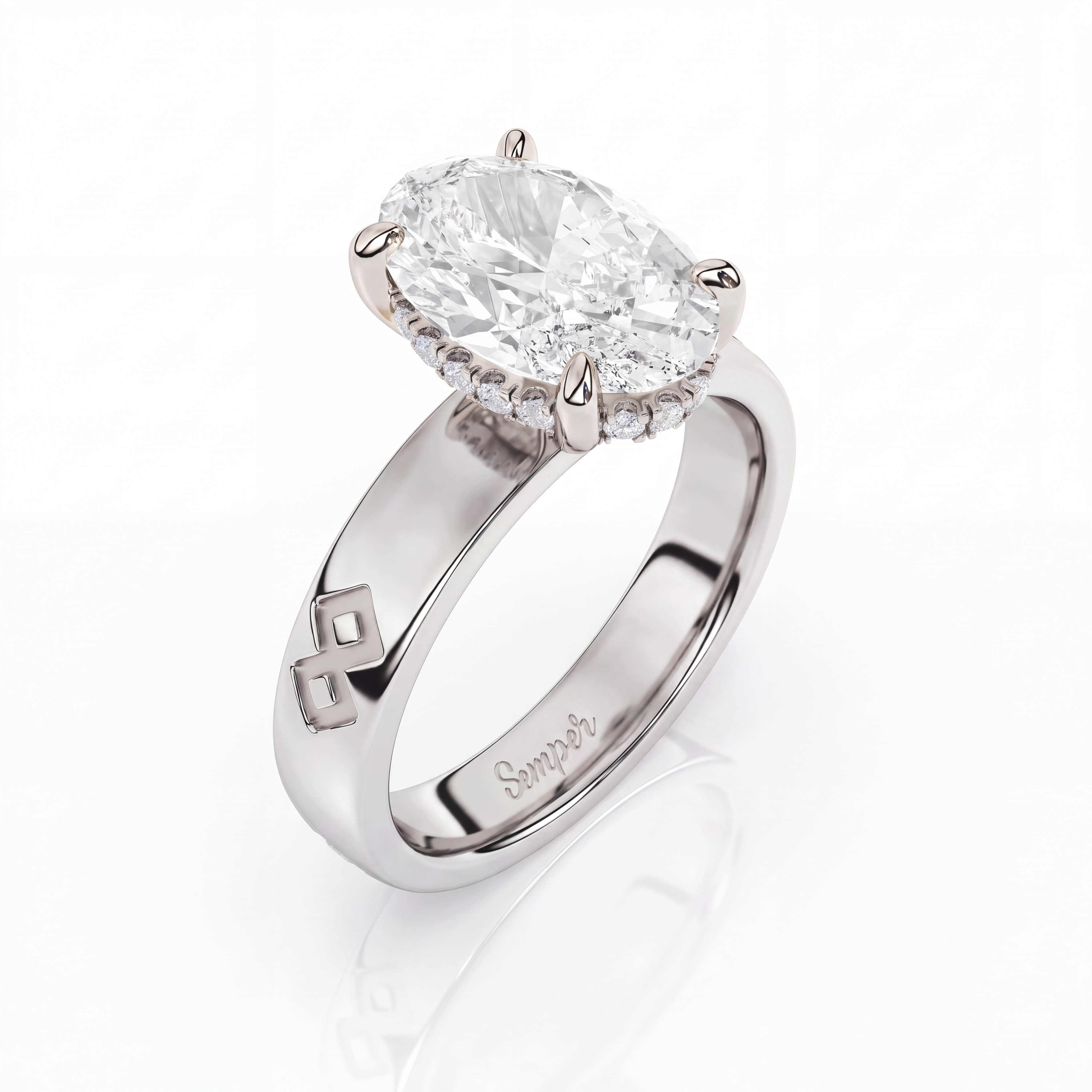Semper Fidelis Amora Ring White Gold