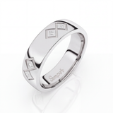 Semper Fidelis Diamond Ring White Gold