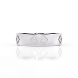 Semper Fidelis Diamond Ring White Gold