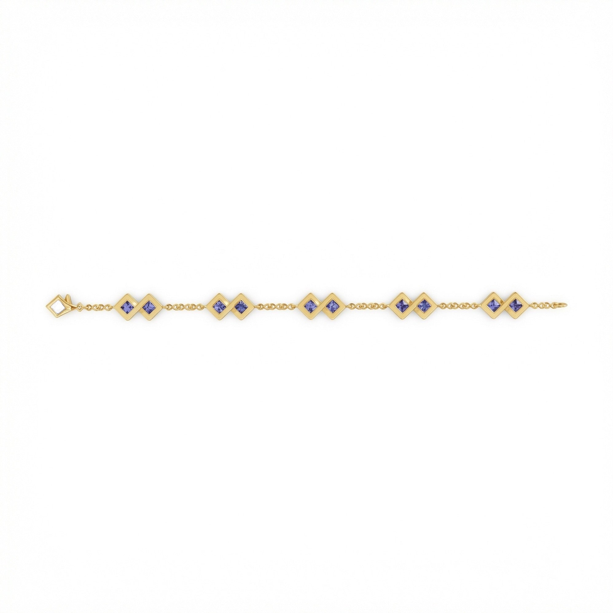Semper Infiniti Classic Tanzanite Bracelet Yellow Gold