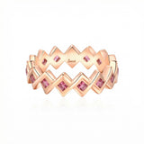 Semper Invicta Pink Tourmaline Ring Rose Gold