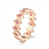 Semper Invicta Pink Tourmaline Ring Rose Gold