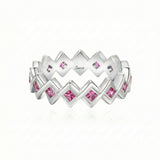 Semper Invicta Pink Tourmaline Ring White Gold
