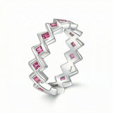 Semper Invicta Pink Tourmaline Ring White Gold