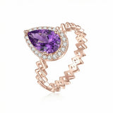 Semper Invicta Rising Amethyst Ring Rose Gold
