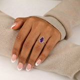 Semper Invicta Rising Amethyst Ring Rose Gold