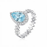 Semper Invicta Rising Aquamarine Ring White Gold