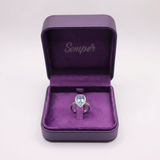 Semper Invicta Rising Aquamarine Ring White Gold