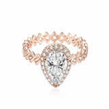 Semper Invicta Rising Diamond Ring Rose Gold