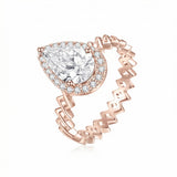 Semper Invicta Rising Diamond Ring Rose Gold
