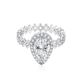 Semper Invicta Rising Diamond Ring White Gold