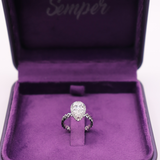 Semper Invicta Rising Diamond Ring White Gold