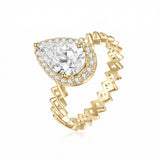Semper Invicta Rising Diamond Ring Yellow Gold
