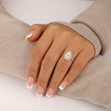 Semper Invicta Rising Diamond Ring Yellow Gold