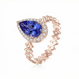 Semper Invicta Rising Tanzanite Ring Rose Gold