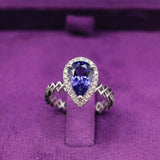 Semper Invicta Rising Tanzanite Ring White Gold
