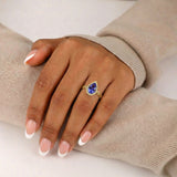 Semper Invicta Rising Tanzanite Ring Yellow Gold