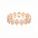 Semper Invicta Diamond Ring Rose Gold