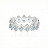 Semper Invicta Aquamarine Ring White Gold