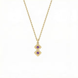 Semper Infiniti Grand Amethyst Pendant Yellow Gold