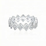 Semper Invicta Diamond Ring White Gold