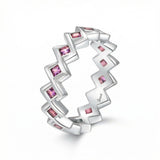 Semper Invicta Amethyst Ring White Gold