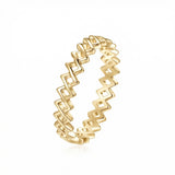 Semper Invicta Ring Slim Yellow Gold