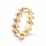 Semper Invicta Amethyst Ring Yellow Gold