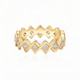 Semper Invicta Diamond Ring Yellow Gold