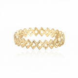 Semper Invicta Ring Slim Yellow Gold