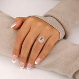 Semper Invicta Rising Morganite Ring White Gold
