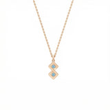 Semper Infiniti Grand Aquamarine Pendant Rose Gold