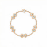 Semper Infiniti Classic Aquamarine Bracelet Rose Gold