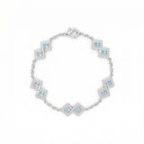 Semper Infiniti Classic Aquamarine Bracelet White Gold