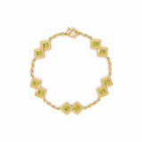 Semper Infiniti Classic Peridot Bracelet Yellow Gold