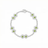 Semper Infiniti Classic Peridot Bracelet White Gold