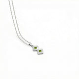 Semper Infiniti Grand Peridot Pendant White Gold