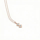 Semper Infiniti Grand Aquamarine Pendant Rose Gold