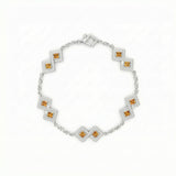 Semper Infiniti Classic Imperial Topaz Bracelet White Gold
